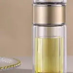 Load image into Gallery viewer, Double Wall Glass Tea Infuser Bottle
