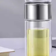 Double Wall Glass Tea Infuser Bottle