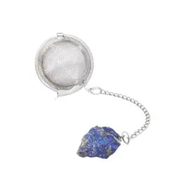 Crystal & Gemstone Tea Infuser - Amethyst, Lapis Lazuli, Rose Quartz