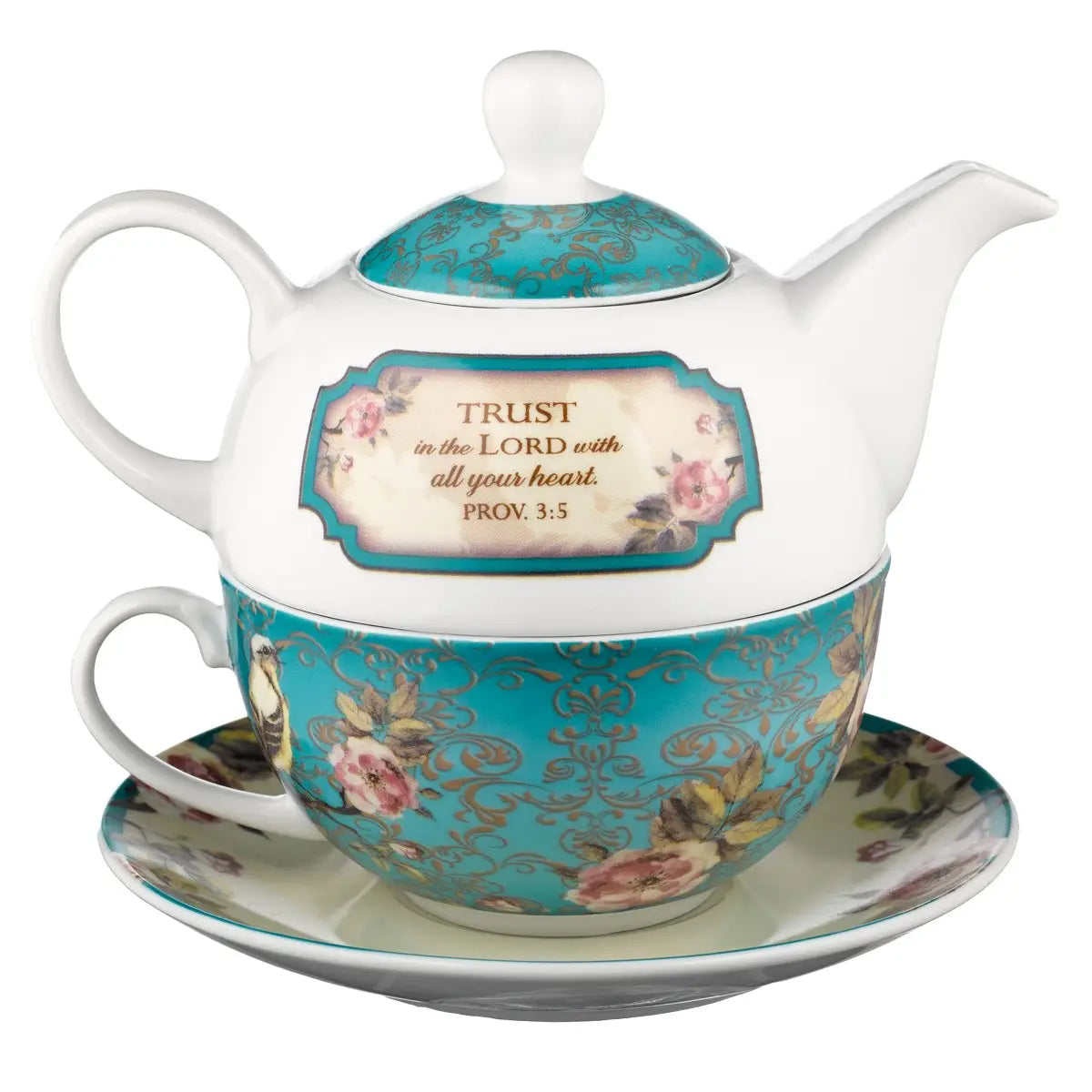 Trust in the Lord-Proverbs 3:5 Tea Set